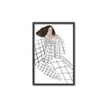 Picture of Lady Checks I _GroupedProduct_Rectangle_Portrait_Canvas_Framed_