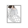 Picture of Lady Checks I _GroupedProduct_Rectangle_Portrait_Canvas_Framed_