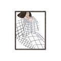 Picture of Lady Checks I _GroupedProduct_Rectangle_Portrait_Canvas_Framed_