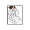 Picture of Lady Checks I _GroupedProduct_Rectangle_Portrait_Canvas_Framed_