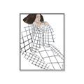 Picture of Lady Checks I _GroupedProduct_Rectangle_Portrait_Canvas_Framed_