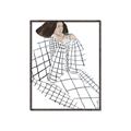 Picture of Lady Checks I _GroupedProduct_Rectangle_Portrait_Canvas_Framed_