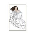 Picture of Lady Checks I _GroupedProduct_Rectangle_Portrait_Canvas_Framed_