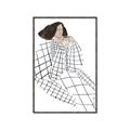 Picture of Lady Checks I _GroupedProduct_Rectangle_Portrait_Canvas_Framed_