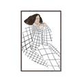 Picture of Lady Checks I _GroupedProduct_Rectangle_Portrait_Canvas_Framed_