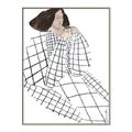 Picture of Lady Checks I _GroupedProduct_Rectangle_Portrait_Canvas_Framed_