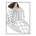 Picture of Lady Checks I _GroupedProduct_Rectangle_Portrait_Canvas_Framed_
