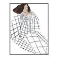 Picture of Lady Checks I _GroupedProduct_Rectangle_Portrait_Canvas_Framed_