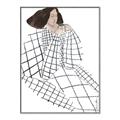 Picture of Lady Checks I _GroupedProduct_Rectangle_Portrait_Canvas_Framed_