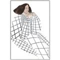 Picture of Lady Checks I _GroupedProduct_Rectangle_Portrait_Canvas_Framed_