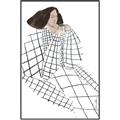 Picture of Lady Checks I _GroupedProduct_Rectangle_Portrait_Canvas_Framed_