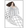 Picture of Lady Checks I _GroupedProduct_Rectangle_Portrait_Canvas_Framed_