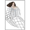 Picture of Lady Checks I _GroupedProduct_Rectangle_Portrait_Canvas_Framed_