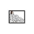 Picture of Lady Polka Dot _GroupedProduct_Rectangle_Landscape_Canvas_Framed_