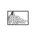 Picture of Lady Polka Dot _GroupedProduct_Rectangle_Landscape_Canvas_Framed_