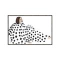 Picture of Lady Polka Dot _GroupedProduct_Rectangle_Landscape_Canvas_Framed_