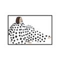 Picture of Lady Polka Dot _GroupedProduct_Rectangle_Landscape_Canvas_Framed_