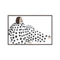 Picture of Lady Polka Dot _GroupedProduct_Rectangle_Landscape_Canvas_Framed_