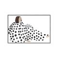 Picture of Lady Polka Dot _GroupedProduct_Rectangle_Landscape_Canvas_Framed_