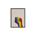 Picture of Rainbow Fist _GroupedProduct_Rectangle_Portrait_Canvas_Framed_