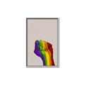 Picture of Rainbow Fist _GroupedProduct_Rectangle_Portrait_Canvas_Framed_
