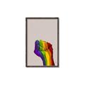 Picture of Rainbow Fist _GroupedProduct_Rectangle_Portrait_Canvas_Framed_