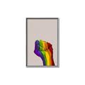 Picture of Rainbow Fist _GroupedProduct_Rectangle_Portrait_Canvas_Framed_