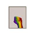 Picture of Rainbow Fist _GroupedProduct_Rectangle_Portrait_Canvas_Framed_