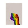 Picture of Rainbow Fist _GroupedProduct_Rectangle_Portrait_Canvas_Framed_