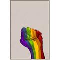 Picture of Rainbow Fist _GroupedProduct_Rectangle_Portrait_Canvas_Framed_