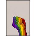 Picture of Rainbow Fist _GroupedProduct_Rectangle_Portrait_Canvas_Framed_