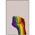 Picture of Rainbow Fist _GroupedProduct_Rectangle_Portrait_Canvas_Framed_