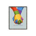 Picture of Rainbow Hands _GroupedProduct_Rectangle_Portrait_Canvas_Framed_