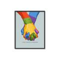 Picture of Rainbow Hands _GroupedProduct_Rectangle_Portrait_Canvas_Framed_