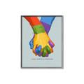 Picture of Rainbow Hands _GroupedProduct_Rectangle_Portrait_Canvas_Framed_