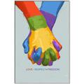 Picture of Rainbow Hands _GroupedProduct_Rectangle_Portrait_Canvas_Framed_