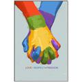 Picture of Rainbow Hands _GroupedProduct_Rectangle_Portrait_Canvas_Framed_