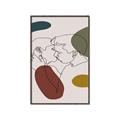 Picture of Line drawn Kiss I _GroupedProduct_Rectangle_Portrait_Canvas_Framed_