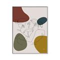 Picture of Line drawn Kiss II _GroupedProduct_Rectangle_Portrait_Canvas_Framed_