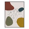 Picture of Line drawn Kiss II _GroupedProduct_Rectangle_Portrait_Canvas_Framed_