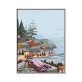 Picture of Coastal Feel I _GroupedProduct_Rectangle_Portrait_Canvas_Framed_