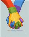 Picture of Rainbow Hands _GroupedProduct_Rectangle_Portrait_Unframed_Print_Only_