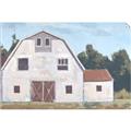 Picture of Red roof barn _GroupedProduct_Rectangle_Landscape_Unframed_Print_Only_