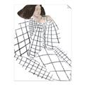 Picture of Lady Checks I _GroupedProduct_Rectangle_Portrait_Unframed_Print_Only_
