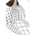 Picture of Lady Checks I _GroupedProduct_Rectangle_Portrait_Unframed_Print_Only_