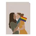 Picture of Two girls with rainbow flag _GroupedProduct_Rectangle_Portrait_Unframed_Print_Only_