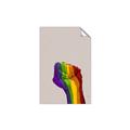 Picture of Rainbow Fist _GroupedProduct_Rectangle_Portrait_Unframed_Print_Only_