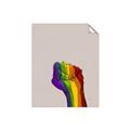 Picture of Rainbow Fist _GroupedProduct_Rectangle_Portrait_Unframed_Print_Only_