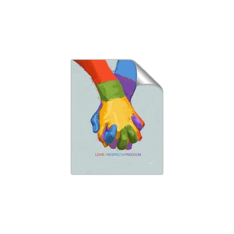 Picture of Rainbow Hands _GroupedProduct_Rectangle_Portrait_Unframed_Print_Only_