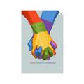 Picture of Rainbow Hands _GroupedProduct_Rectangle_Portrait_Unframed_Print_Only_